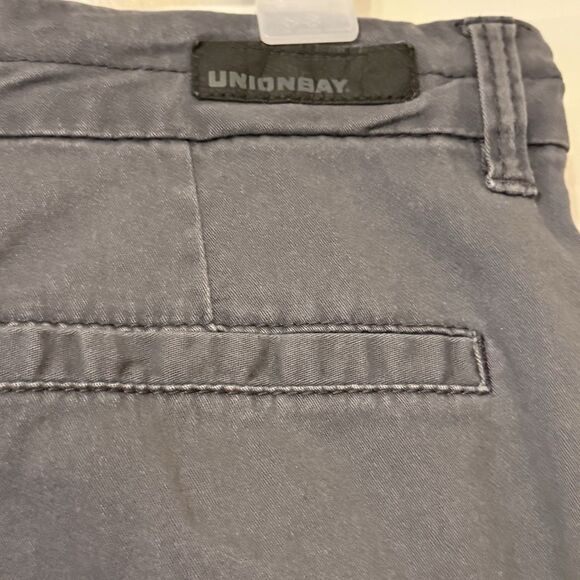 Union Bay Y2K Gray Flared Chinos Khaki Pants Juniors Size Lg 13 Utility Grunge - Picture 5 of 9